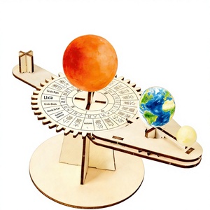 Modello Fai-da-Te del Sistema Solare con Globo a Tre Sfere Sole-Luna-Terra, Progetto Scientifico per Bambini, Materiale per Asilo e Scuola Elementare - Product Image 1