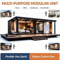 Maison modulaire préfabriquée en acier léger, design moderne de luxe, étanche, pour hôtel, appartement, villa, vie en plein air