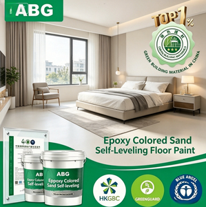 <span class=keywords><strong>Peinture</strong></span> de sol autolissante époxy colorée résistante à l'encre et silencieuse avec grain à faible brillance, revêtement de sol en résine époxy <span class=keywords><strong>anti</strong></span>-poussière - Product Image 2