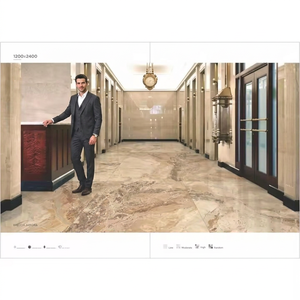 Baldosas de porcelana con aspecto de mármol artificial gris de 1200x2400 mm para decoración premium de paredes y suelos interiores - Product Image 6