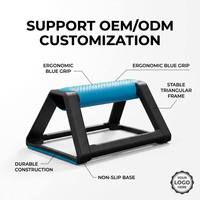 BNcompany Support de pompes professionnel pliable et empilable avec barre, surface antidérapante pour entraînement de musculation et renforcement corporel en ABS