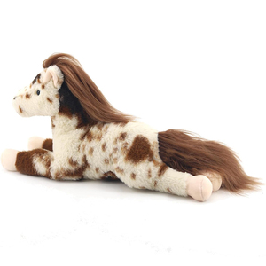 V398 Vente en gros <span class=keywords><strong>d</strong></span>'usine, Peluche cheval tacheté de 15 pouces, Douce et adorable, Idéal comme cadeau <span class=keywords><strong>d</strong></span>'<span class=keywords><strong>anniversaire</strong></span> ou de Noël - Product Image 2