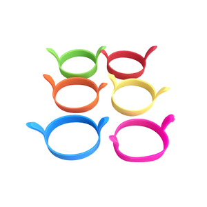 Lebensmittelechte Silikon-Eierpfanne mit Doppelgriffen, Runde Silikon-Eierpfanne, DIY Runder Eierbratring - Product Image 5