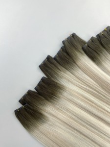 Extensiones de Cabello Rizado Humano Grado 12A No Remy R3T8 Balayage para Coser a Máquina Genius Weft - Product Image 6