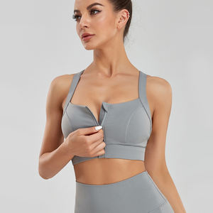 <span class=keywords><strong>Soutien</strong></span>-<span class=keywords><strong>gorge</strong></span> de sport à impact élevé pour femmes S-5XL grande taille avec fermeture éclair avant - Product Image 4