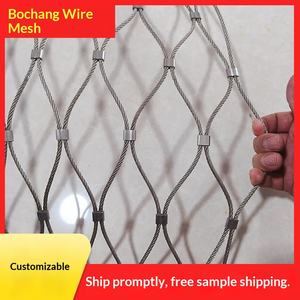 Filet de protection contre les chutes en hauteur, filet de protection pour animaux de zoo, isolation des oiseaux, auvent pour volière, filet de protection en maille métallique flexible noir personnalisé - Product Image 2