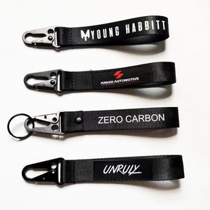 Porte-clés en tissu tendance, vente en gros, avec logo tissé personnalisé, style Jet Tag Anime, motif 'Remove Before Flight' - Product Image 5