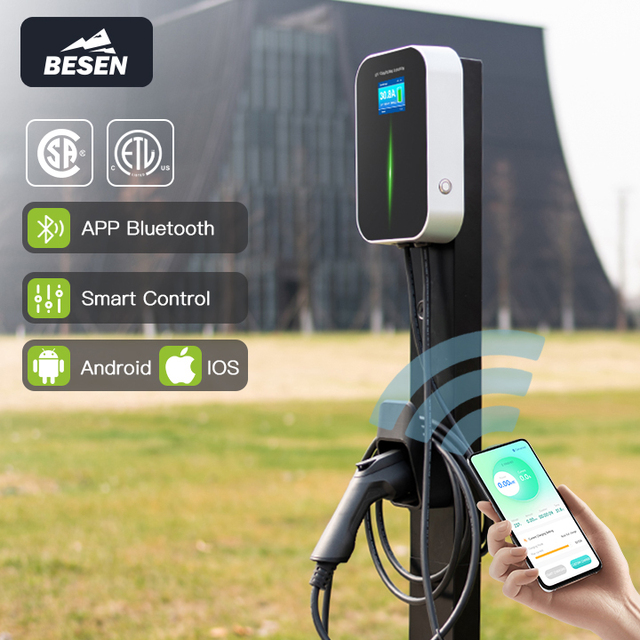 BESEN Electric Home Car Charger 22kW EV Wallbox 32A Wifi APP Electric Vehicle Charging Station