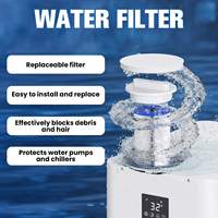 R-410A 220V 32~104 ℉   Pompe à eau froide Wi-Fi 1HP Pro blanche/noire pour bain de glace, gonflable et pliable, pour combo bain d'air et thérapie extérieure