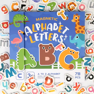 Giocattoli per l'apprendimento della prima infanzia libri di cognizione alfabeto giochi di ortografia di parole magnetiche in legno giocattoli per bambini - Product Image 4