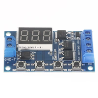 DC 12V 24V Dual MOS LED Digital Time Delay Relay pelatuk Cycle Timer Delay Switch papan sirkuit kontrol waktu modul DIY