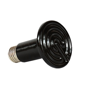 Lámpara de calor de cerámica infrarroja NOMOYPET, Bombilla de calor de reptil negro, calentador de mascotas sin emisor de luz para gallinero, lagarto, criador - Product Image 1