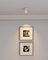 Spot de plafond LED d'intérieur moderne 12W Dimmable Warm 3000K CRI 97 + 360 ° Pivotant Spot E27 Montage en surface pour