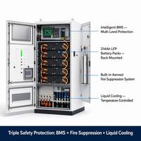 Gabinete de Almacenamiento de Energía Exterior Todo en Uno de 261 kWh y 125 kW con Batería LiFePO4 de 314 Ah para Microredes y Energía Comercial