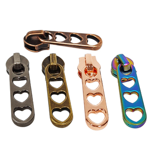 New Product Free Sample Embossed Pattern Metal <strong>Zipper</strong> Sliders for Clothing <strong>Custom</strong> <strong>Zipper</strong> <strong>Pulls</strong> - Product Image 6