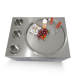 45cm Pan truy cập chiên Máy làm kem/chiên Máy làm kem cuộn/khuấy Máy làm kem với 3 xe tăng - Product Image 6