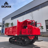 OKEMAN Nouveau Design Mini-dumper sur chenilles hydraulique de 1 tonne avec moteur diesel pour usage agricole