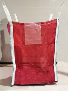 1.5トン通気性ジャンボFIBCバッグ1250kg通気性バルクウッドPPレッドバッグジャガイモ薪玉ねぎ用 - Product Image 2
