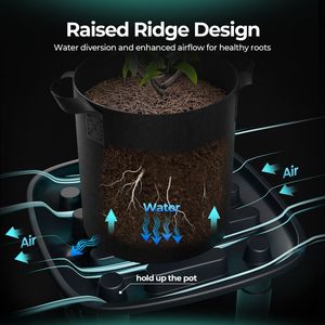 Système d'auto-drainage Mars Hydro avec 4 plateaux de drainage, pompe à eau, sacs de culture pour tentes de culture, serres, jardin - Product Image 4