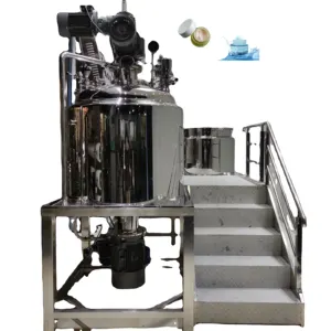 High speed Vacuum emulsifier cosmetic high pressure double jacketed homogenizer mixer sauce mixing machine