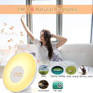 Luz de despertador Sunrise controlada por aplicación inteligente <span class=keywords><strong>con</strong></span> <span class=keywords><strong>Alexa</strong></span> y asistente de Google - Product Image 4