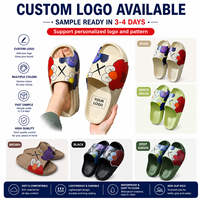 Chaussons d'été confortables en EVA pour femme, avec logo, pour intérieur, chambre, salle de bain, sandales à enfiler