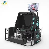 Simulateur de vol à 720 degrés Cockpit 360 VR Chaise Vidéos Gaming 9D VR Rotation à 360 degrés Simulateur de montagnes russes