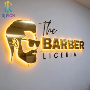 Letrero Luminoso 3D para Tienda, Letras Acrílicas con Retroiluminación LED, Logotipo Personalizado con Luz LED, Letrero Iluminado para Barbería, Salón <span class=keywords><strong>de</strong></span> Uñas, Spa - Product Image 1