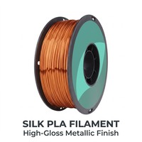 Filament PLA Soie 1,75 mm, brillant métallique, haute résistance, tolérance +/- 0,02 mm, pour imprimantes 3D FDM