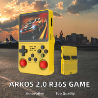 Console de Jeu Portable Rétro 2026 Arkos 2.0 R36S 3,5 Pouces, Système Linux Open Source, Lecteur de Jeux Vidéo de Poche 64 Go FC