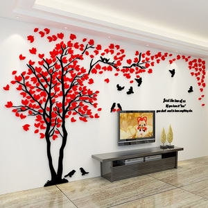 Decorazione per la Casa, Adesivo Murale 3D in Acrilico Effetto <span class=keywords><strong>Albero</strong></span>, Autoadesivo, Resistente ai Raggi UV, Impermeabile, con Finitura Opaca per Soggiorno - Product Image 4
