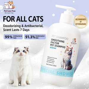 Shampooing de toilettage pour animaux de compagnie, formule <span class=keywords><strong>anti</strong></span>-démangeaisons et désodorisante pour chiens Bichon, Teddy, Pomeranian et chats - Product Image 6