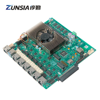 Zunsia alat jaringan 6LAN 1U, Firewall jaringan Intel Core i7 generasi 11 murah