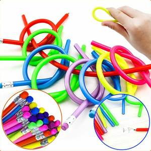 Papelería Promocional Ecológica Personalizada, Lápiz Flexible de PVC Suave, Multicolor, con Punta HB/2B, Serigrafía, Regalos Promocionales - Product Image 1