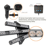 64 LED Automatischer Richtungsanzeiger Stroboskop-Licht 88cm Pfeil-Warnlichtstreifen Notfall-Blinker Verkehrsleitsystem-Beleuchtung