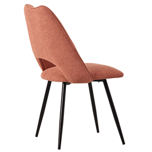 Chaise de salle à manger en gros, style moderne, restaurant nordique, velours <span class=keywords><strong>italien</strong></span>, tissu de luxe, cuisine, revêtement en or, pieds en métal, hôtel - Product Image 3