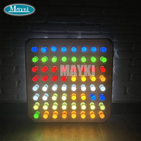Jouets sensoriels Giant Bright Light Peg Board Sensory Wall Brite Lite Wall Games LED Pegboard avec 64 chevilles en acrylique