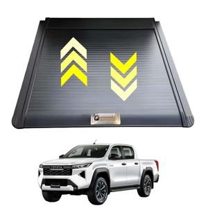 Couverture de benne de camionnette <span class=keywords><strong>4x4</strong></span> RAM <span class=keywords><strong>Silverado</strong></span> 1500 en alliage d'aluminium, étanche, rétractable, à volet roulant, avec verrouillage - Product Image 1