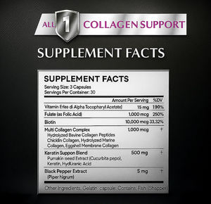 Özel etiket diyet takviyesi biyotin Keratin testere Palmetto hyaluronik asit E vitamini folik asit kabak çekirdeği kollajen kapsüller - Product Image 5