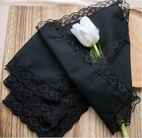 Set Bandana Hitam Custom Sablon Layar, Bandana Kosong untuk Sablon