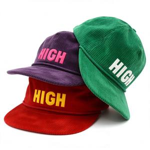 Высококачественная оптовая продажа на заказ <span class=keywords><strong>5</strong></span> панелей Вышивка Логотип Вельветовая шляпа неструктурированная бейсболка - Product Image 3