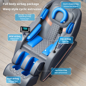 C91 Luxury 4D Zero Gravity Silla de masaje de cuerpo completo Nuevo diseño de cuero Reclinable <span class=keywords><strong>Sillon</strong></span> Masajeador de pies de cuero portátil - Product Image 4