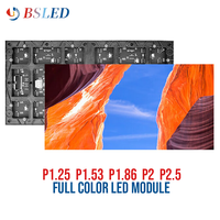 Module d'écran matriciel LED couleur à pas fin P1.25-P2.5, panneau d'affichage vidéo mural intérieur pour publicité en magasin et en ascenseur