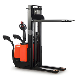 Lift ganda 1.5T Lithium-Ion elektrik Stacker 4.5m rantai daun & pelindung Arm-Restaurant menggunakan pemetik pesanan tingkat tinggi aman - Product Image 3