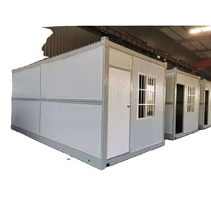 20 pies plegable buen precio casa plegable prefabricada buen contenedor casa plegable y móvil marco blanco barato y de buena calidad - Product Image 2