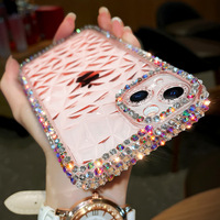 Coque Souple Luxe Scintillante Strass pour iPhone 17 Pro Max 15 16 12 11 Pro Max Étui Téléphone Diamant Pailleté