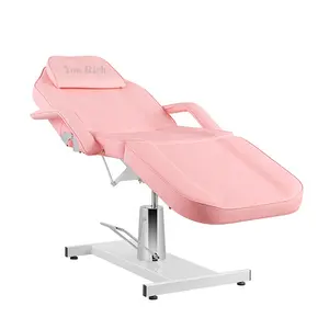 Camillas de masaje hidráulicas rosas salón de belleza facial cama de spa mesa de masaje cama de pestañas de belleza