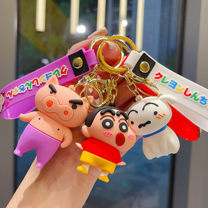 Porte-clés transformable Pokémon Crayon Shin-chan, figurine Shin-chan blanche de dessin animé, pendentif mignon, cadeau pour machine à griffes, vente en gros - Product Image 3
