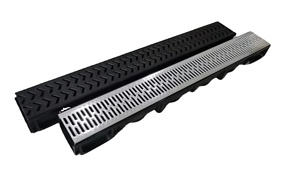 Système de drainage au sol moderne et écologique en plastique flexible PP avec couvercle galvanisé <span class=keywords><strong>pour</strong></span> jardins, patios et cours - Product Image 3
