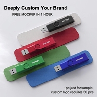 Clé USB pivotante avec logo personnalisé, clé mémoire 128MB 512MB 1GB-32GB 64GB 128GB 64MB Vente en gros 16MB 32MB Clé USB